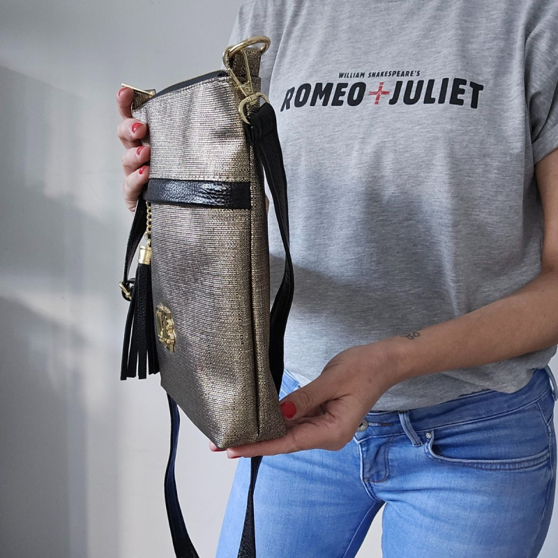 Dámska crossbody kabelka zlatá IBIZA