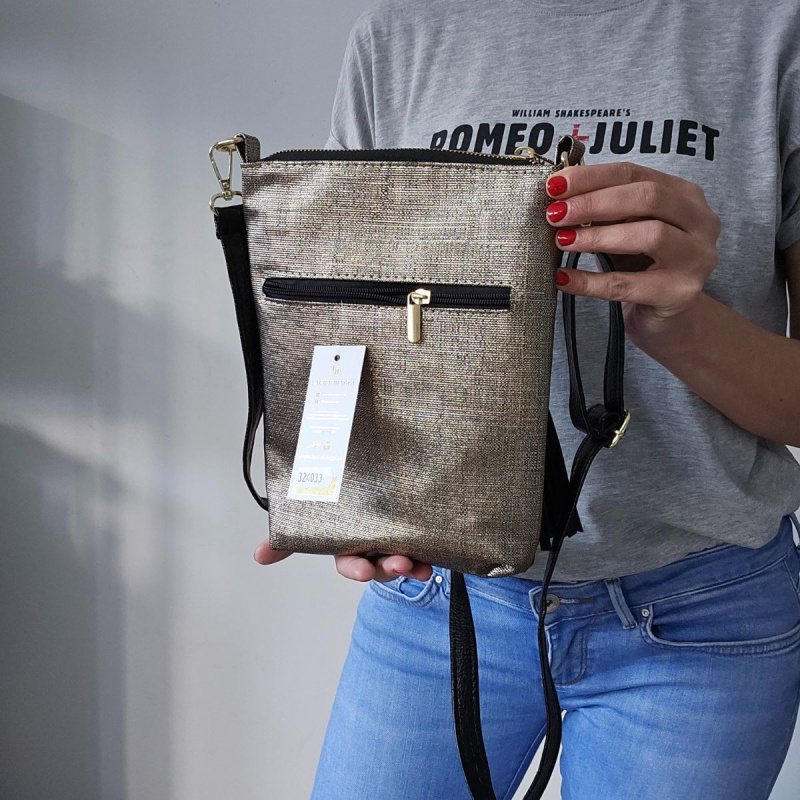 Dámska crossbody kabelka zlatá IBIZA