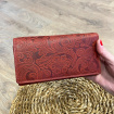 Dámska kožená peňaženka červená ELLIE