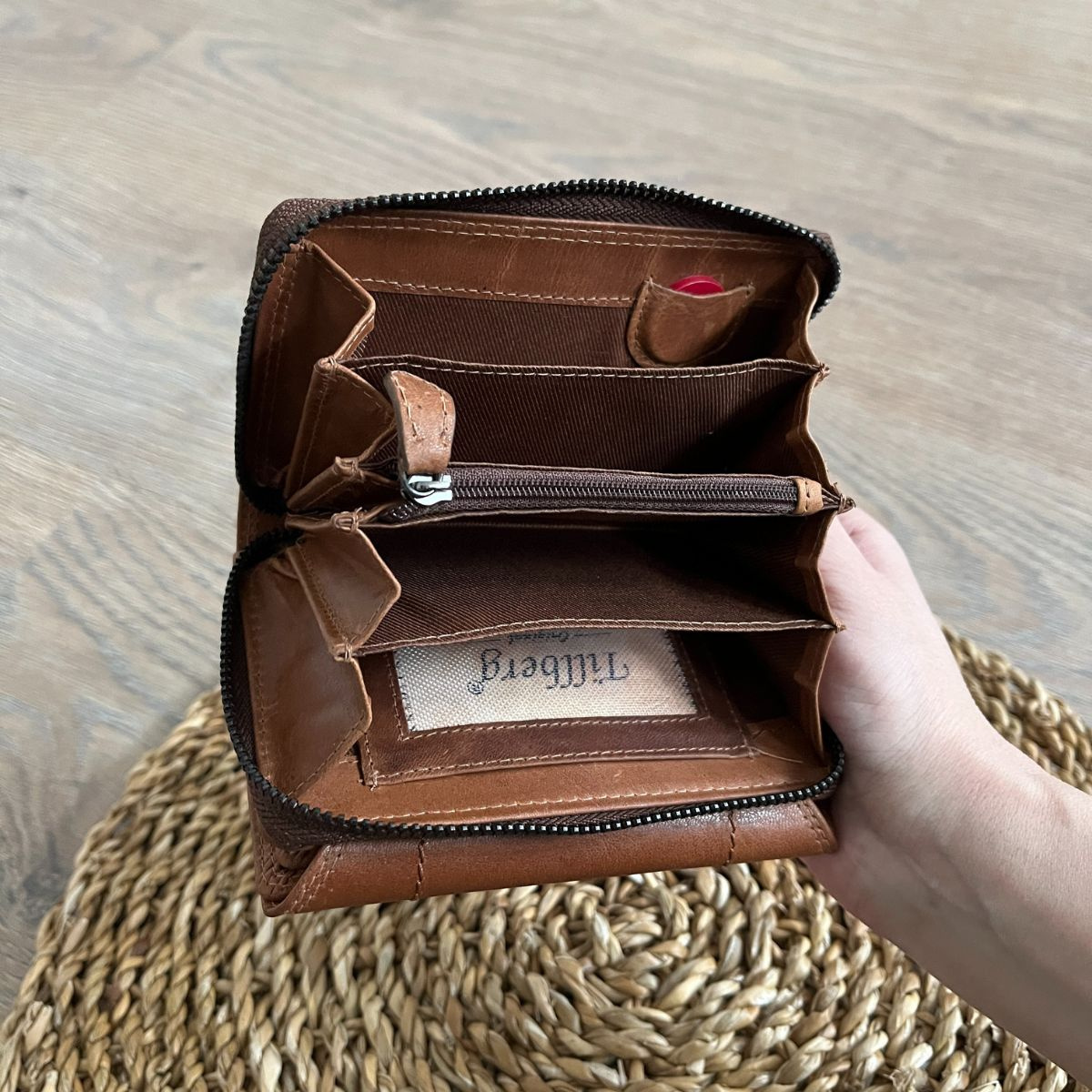 Dámska kožená peňaženka žltohnedá Tania