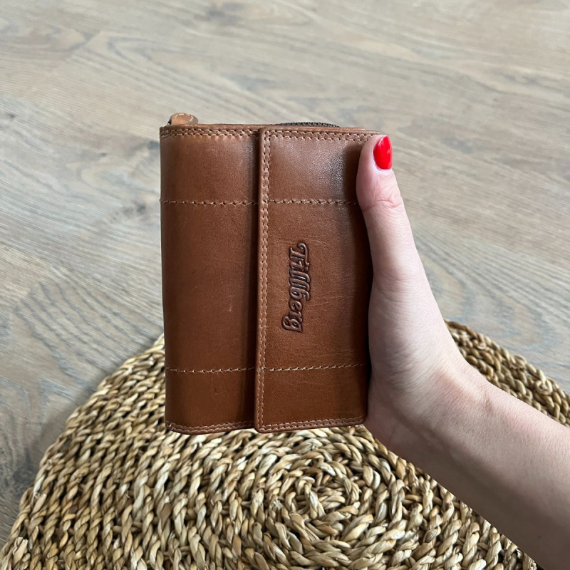 Dámska kožená peňaženka žltohnedá Tania