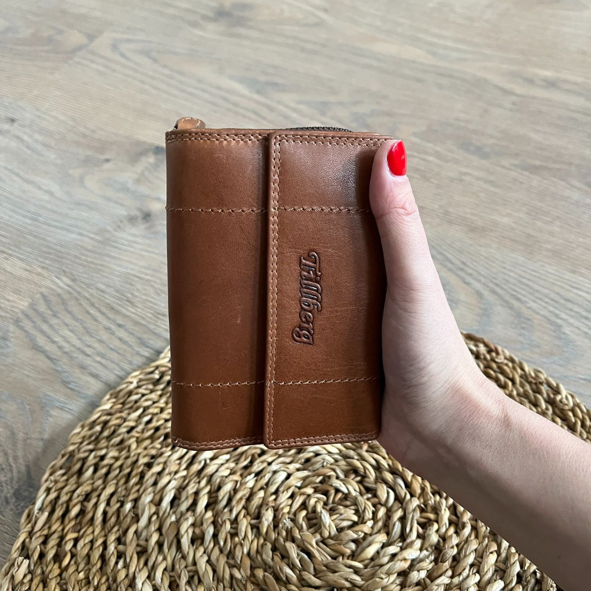 Dámska kožená peňaženka žltohnedá Tania