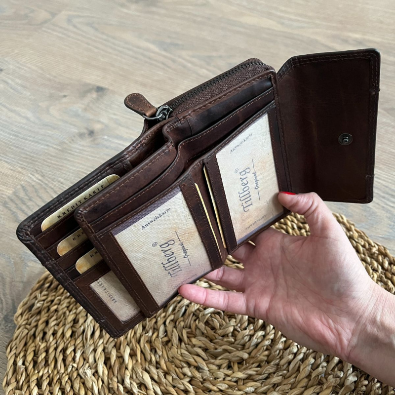 Dámska kožená peňaženka koňaková Tania