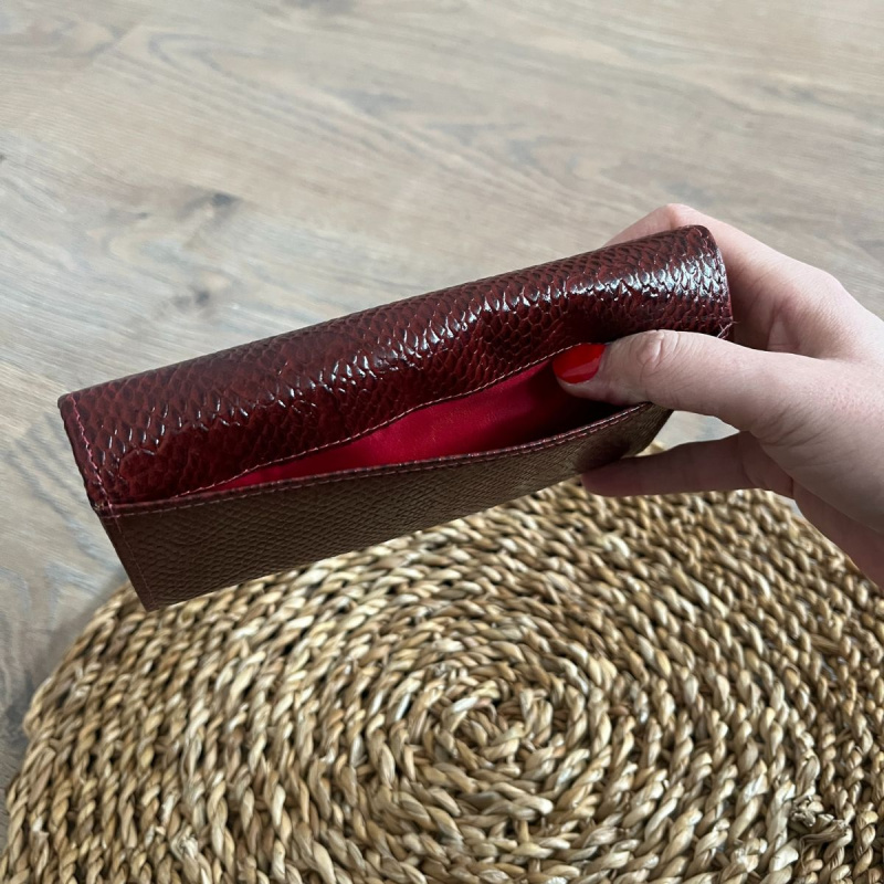 Červená kožená dámska peňaženka Paolo Peruzzi