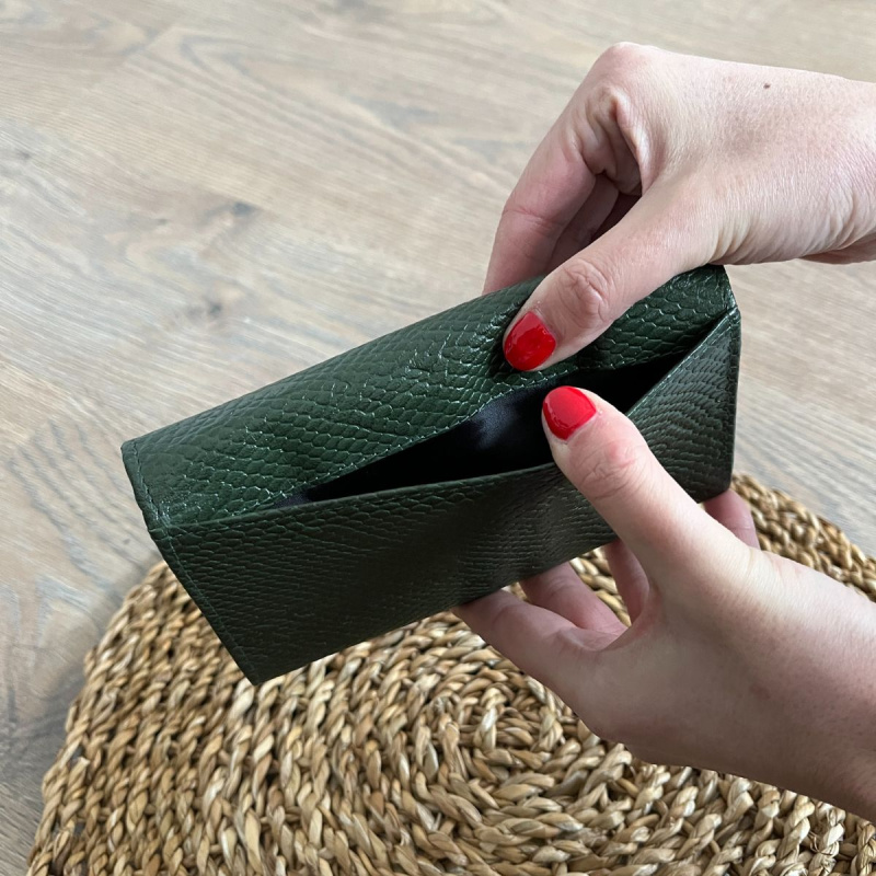 Dámska kožená peňaženka zelená SOLEA