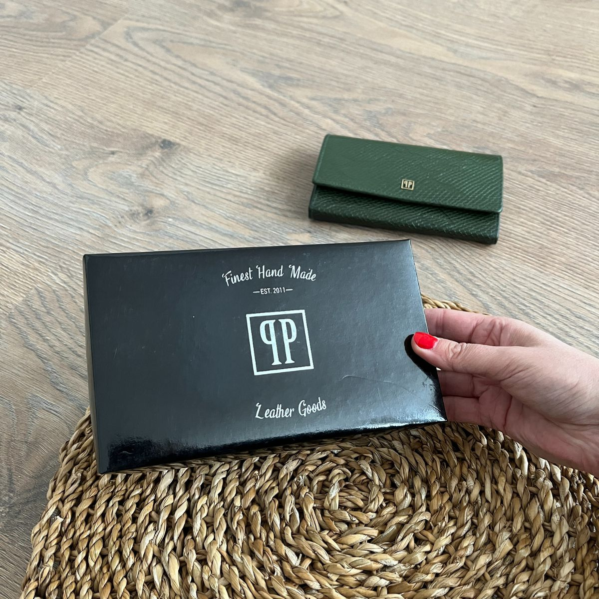 Dámska kožená peňaženka zelená SOLEA