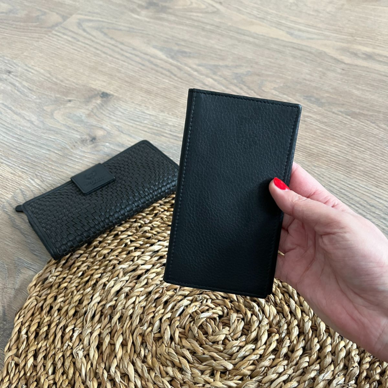 Dámska kožená peňaženka čierna DESIRE