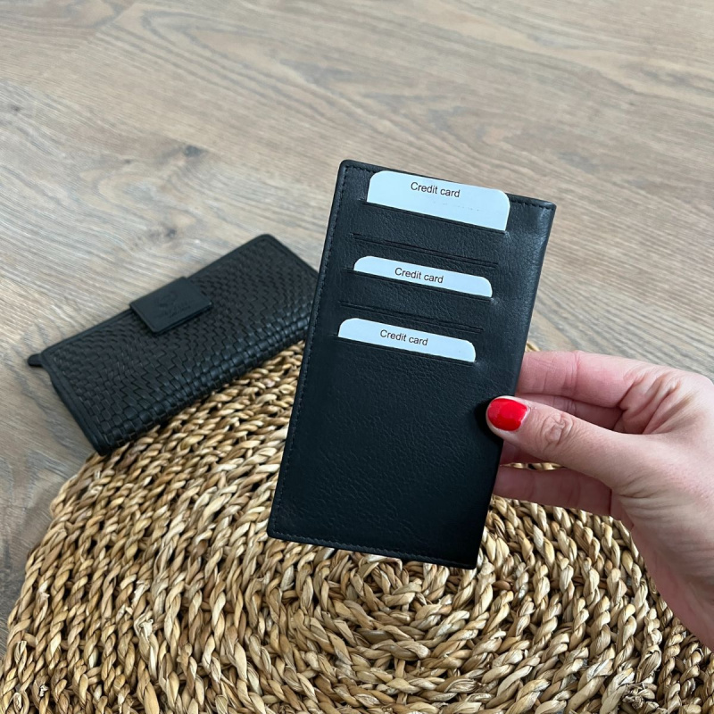 Dámska kožená peňaženka čierna DESIRE