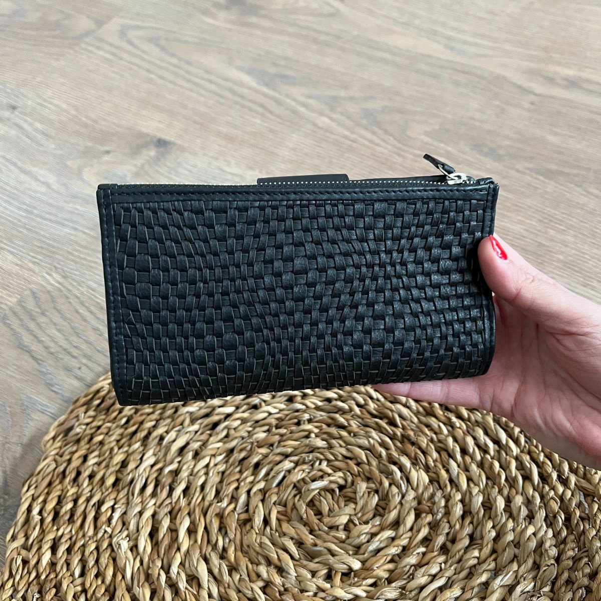 Dámska kožená peňaženka čierna DESIRE