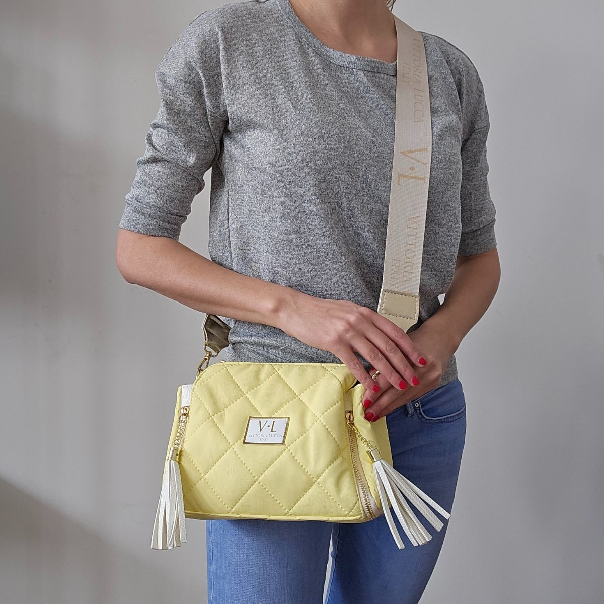 Žltá kabelka Vittoria Lucca