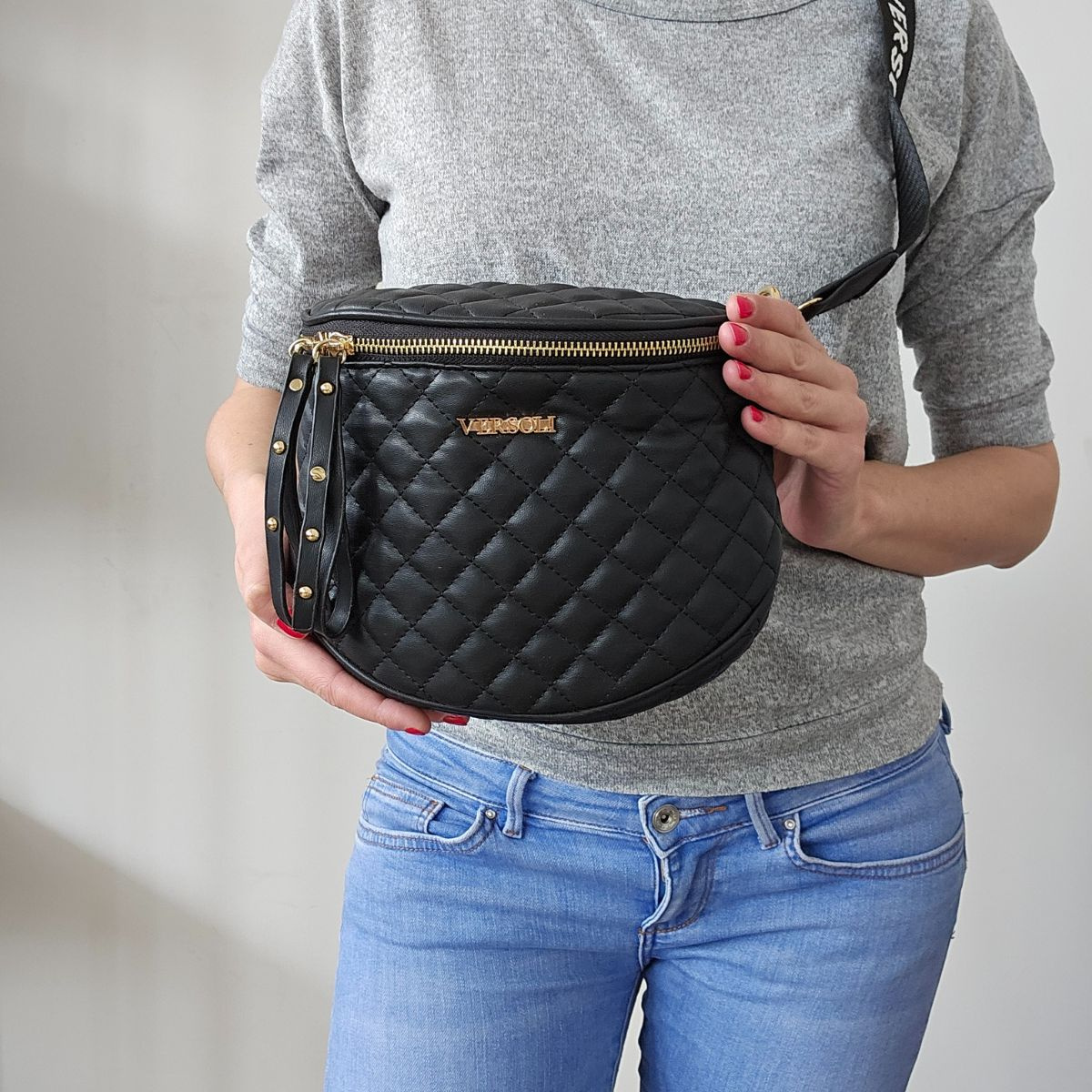 Dámska čierna crossbody kabelka ADARA