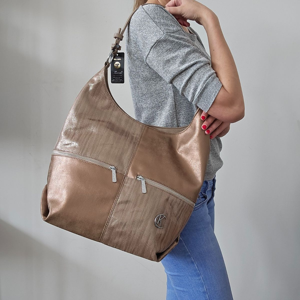 Veľká dámska kabelka na rameno NELLY