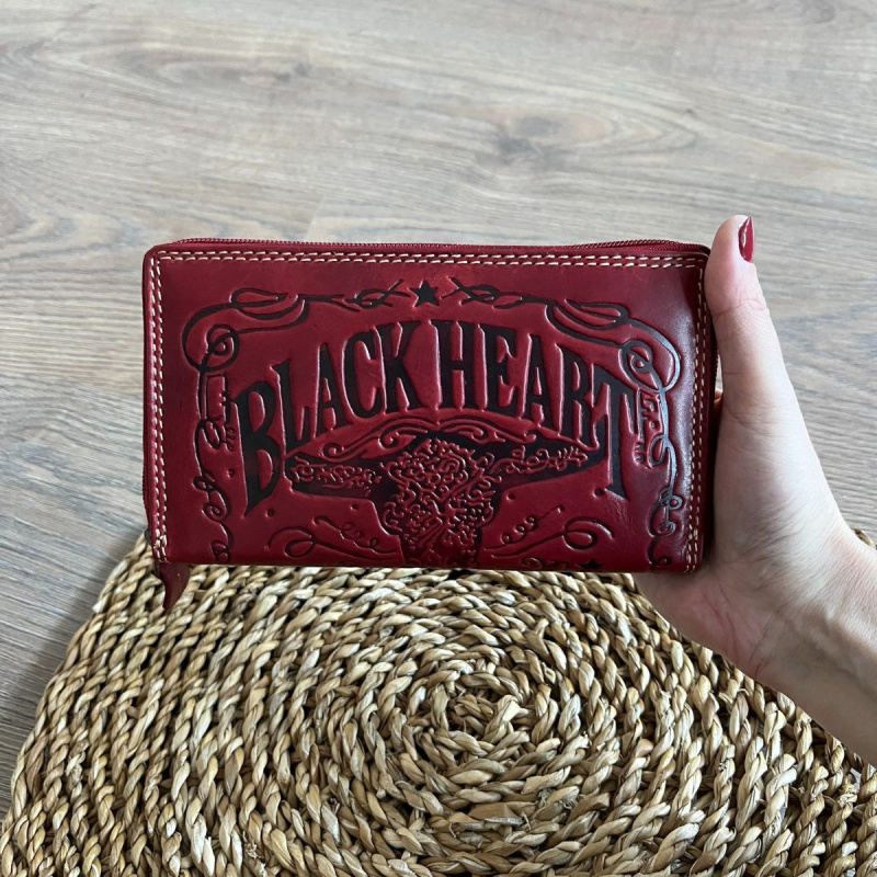 Dámska kožená peňaženka červená NIKITA