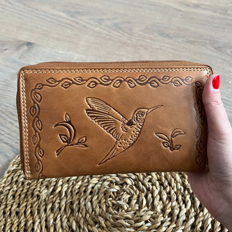 Dámska kožená peňaženka tan MAYA