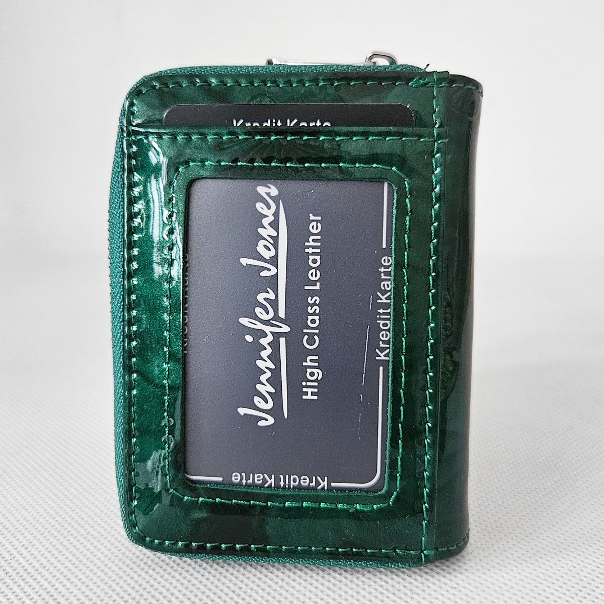 Malá dámska kožená peňaženka zelená SCARLETT