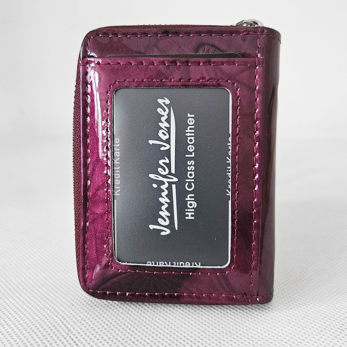 Malá dámska kožená peňaženka fialová SCARLETT