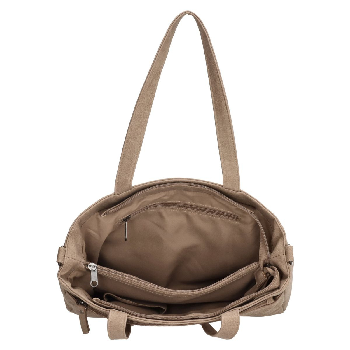 Dámska kabelka na rameno svetlá taupe NYSA