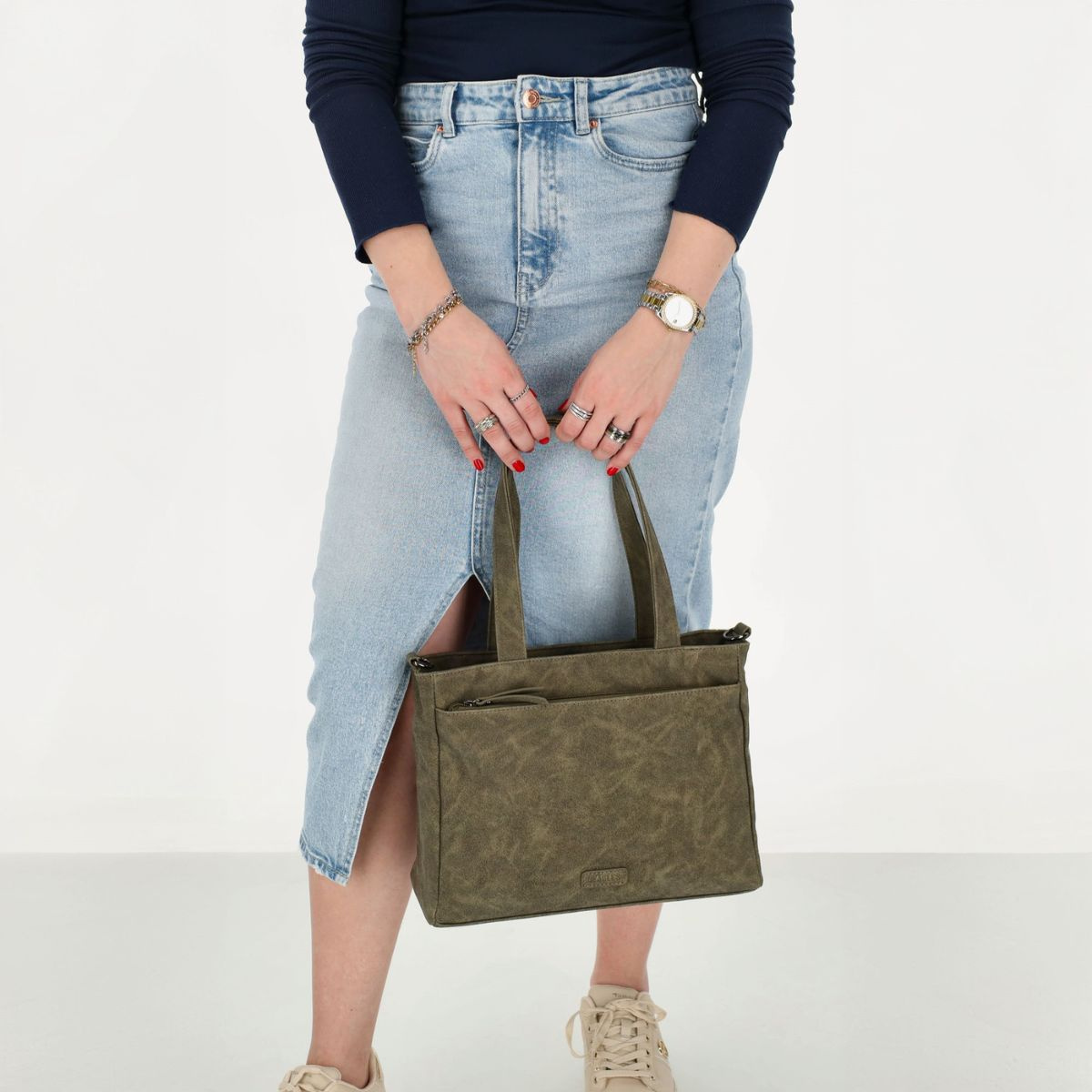 Dámska kabelka na rameno olivová NYSA